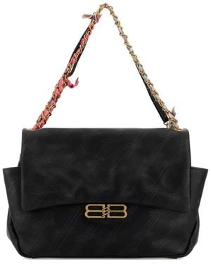 Balenciaga Darling レザーショルダーバッグ M - ブラック