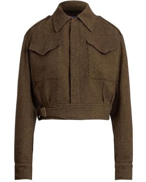 Ralph Lauren Belted Flap-Pocket Jacket - Brown