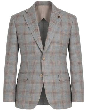 Pal Zileri Blazer À Carreaux - Grey