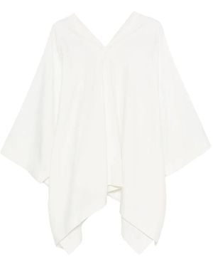 The Row V-Neck Asymmetric Top - White