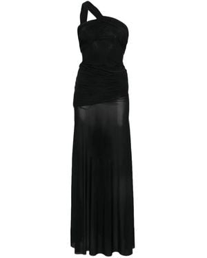 Aniye By Xena One-Shoulder Ruched Maxi Dress - Black