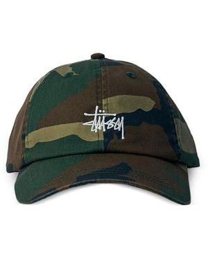 Stussy Logo-Embroidered Baseball Cap - Green