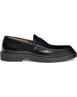 Jil Sander Loafer Mit Runder Kappe - Schwarz