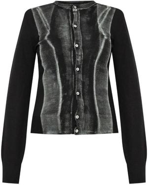 MM6 by Maison Martin Margiela バージンウール カーディガン - ブラック