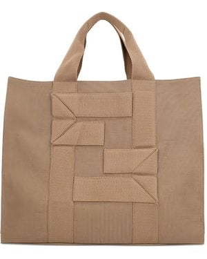 Fendi Logo Tote Bag - Natural