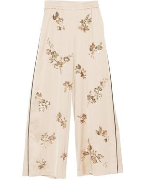 KARL LAGERFELD Pantalon Évasé À Sequins - Natural