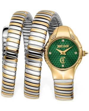 Just Cavalli Amanta Mm Horloge - Groen