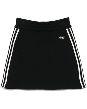 Autry Gebreide Tennis Mini-Rok - Zwart