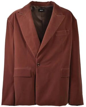 BREATH Blazer Oversize En Velours - Brown