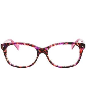 Polaroid Tortoiseshell-Effect Rectangle-Frame Glasses - Brown