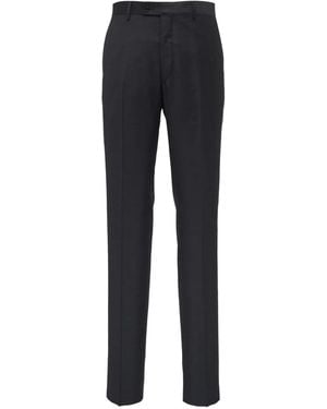 Maurizio Baldassari Wool Trousers - Blue