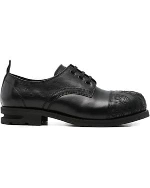 Kiko Kostadinov Embroidered Derby Shoes - Black