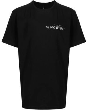 ISO.POETISM Graphic-Print Short-Sleeved T-Shirt - Black