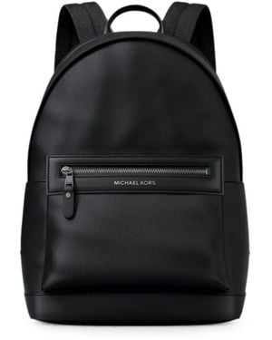 Michael Kors Jet Set Logo-Plaque Backpack - Black