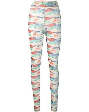 Henrik Vibskov Printed Mesh Leggings - Blue