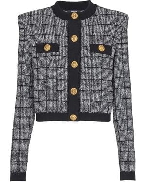 Balmain Geknöpfte Jacke - Schwarz