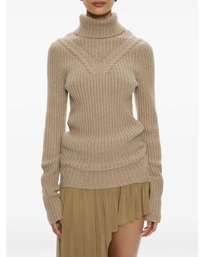 Christopher Esber Caia Cable-Knit Sweater - Natural