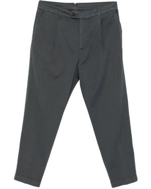 Eleventy Button-Fastening Pants - Gray