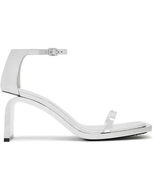 Courreges Stream Mirror Sandals - White
