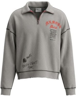 PALY Sudadera Con Estampado Gráfico - Gris
