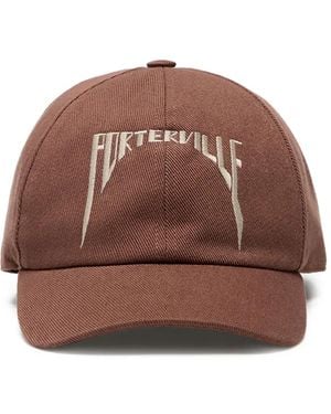 Rick Owens Casquette À Motif Brodé - Marron