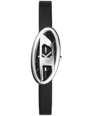 DIESEL D-Era Two-Hand Leather Watch - White