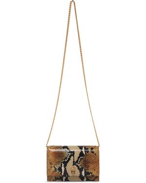 McQueen Skull Small Leather Shoulder Bag - White