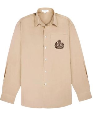 Sporty & Rich H&W Crest Shirt - Natural