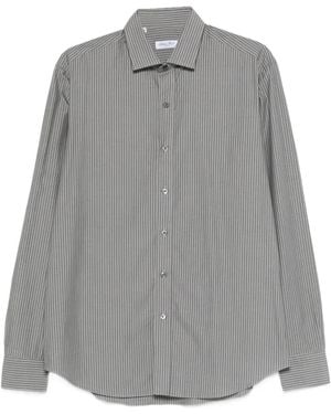 Salvatore Piccolo Striped Shirt - Grey