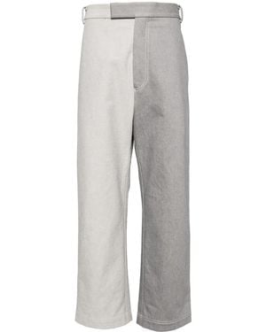 Thom Browne Two-Tone Denim Jeans - Grey