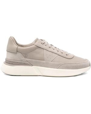 Clarks Craft Pace Leather Trainers - White