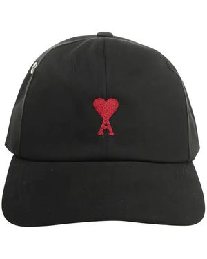 Ami Paris Embroidered-logo baseball cap - Negro