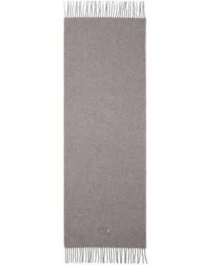 DIESEL S-Imon-D-Long Logo Scarf - Grey