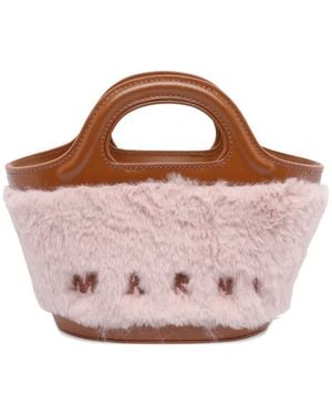 Marni Trimmed Leather Mini Bag - Pink