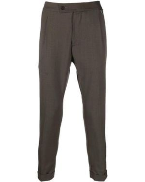 Low Brand Straight-Leg Wool-Blend Trousers - Grey