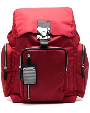 Fpm Milano Mochila Butterfly Mediana Con Cordones - Rojo