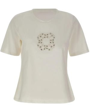 Elena Miro Jewel Logo T-Shirt - White