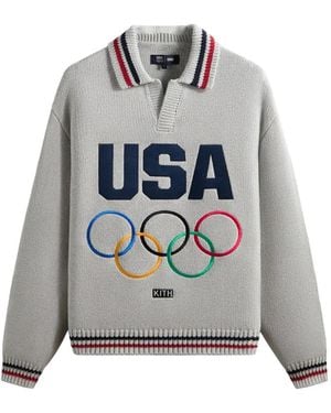 Kith Team Usa Rugby Olympics Graphic Jumper - Grey