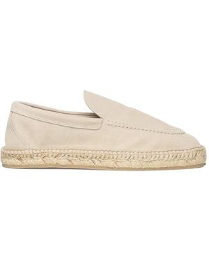 Eleventy Leather Espadrilles - Natural