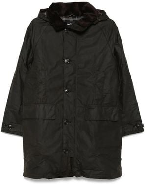 Barbour Corduroy-Collar Coat - Black