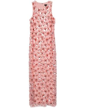 ROTATE BIRGER CHRISTENSEN Floral-Sequinned Maxi Dress - Pink