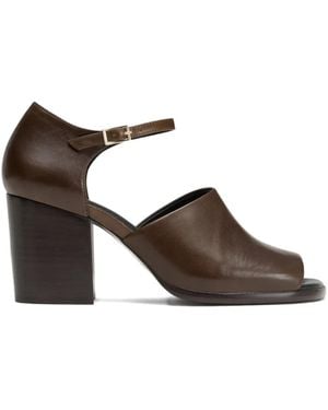 Lemaire Sandali Con Tacco Largo 80Mm - Marrone