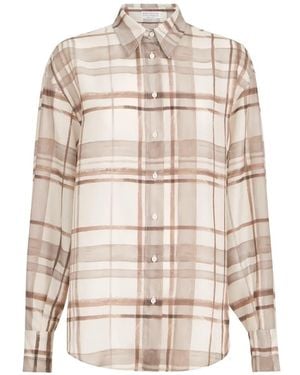 Brunello Cucinelli Silk Shirt - White