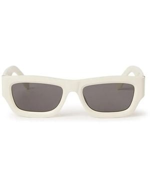 Palm Angels Auberry Rectangle-Frame Sunglasses - Grey