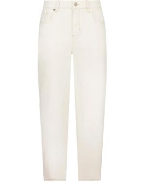 Liu Jo Embroidered-Logo Jeans - White