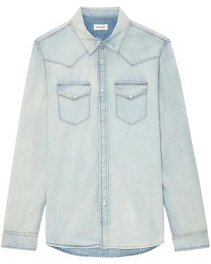 Zadig & Voltaire Saby デニムシャツ - ブルー