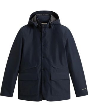 Woolrich Giacca Con Cappuccio - Blu