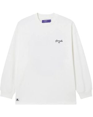 AFTERMATHS Embroidered Sweatshirt - White