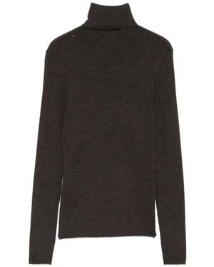P.A.R.O.S.H. Roll-Neck Wool Knit - Black