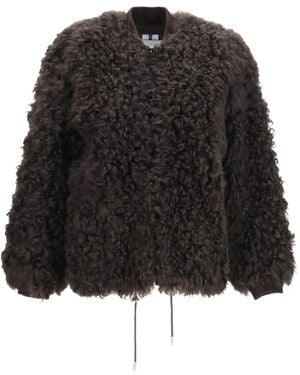 S.w.o.r.d 6.6.44 Teddy-Effect Zip-Up Jacket - Black